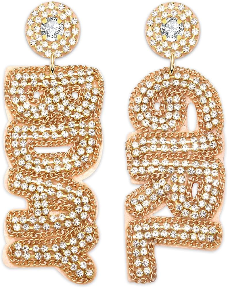 Beaded Birthday Earrings Cake Happy Birthday Earrings Handmade Drop Dangle Earrings Celebration B... | Amazon (US)