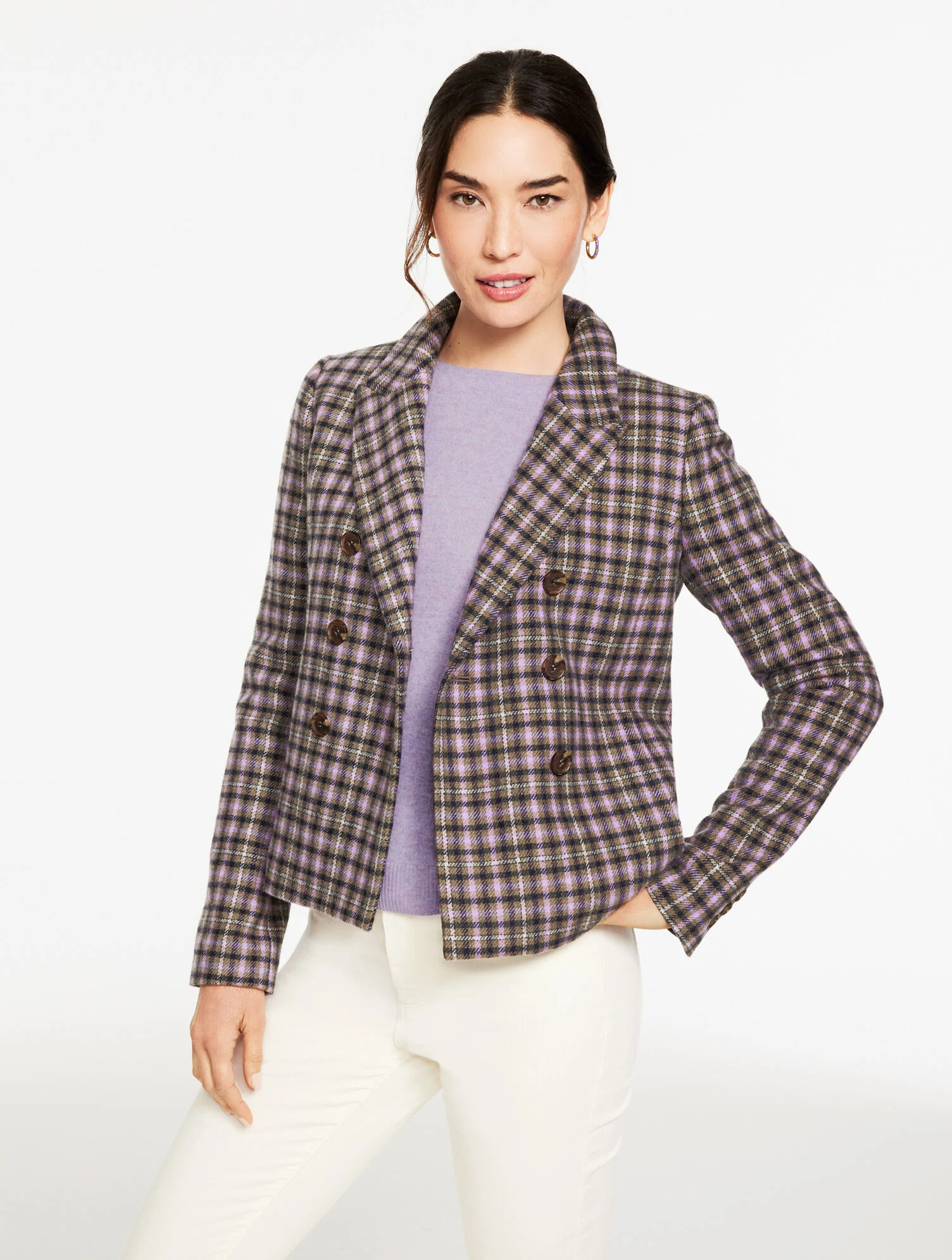 Pemberley Plaid Jacket | Talbots