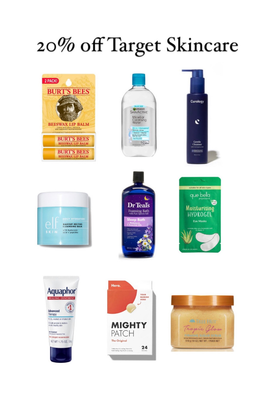 20% off Target Skincare 

#LTKsalealert #LTKbeauty #LTKSale