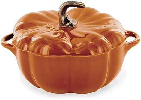 STAUB Ceramics Pumpkin Cocotte, 24-oz, Burnt Orange | Amazon (US)