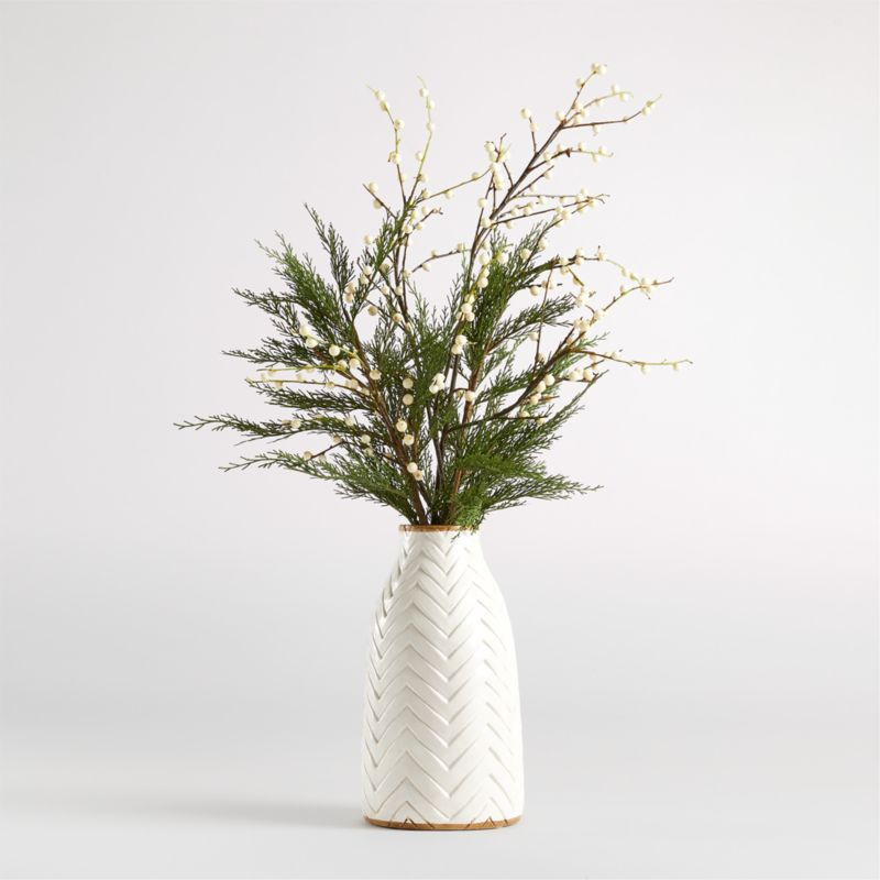 Adra Vase Faux Arrangement | Crate and Barrel | Crate & Barrel