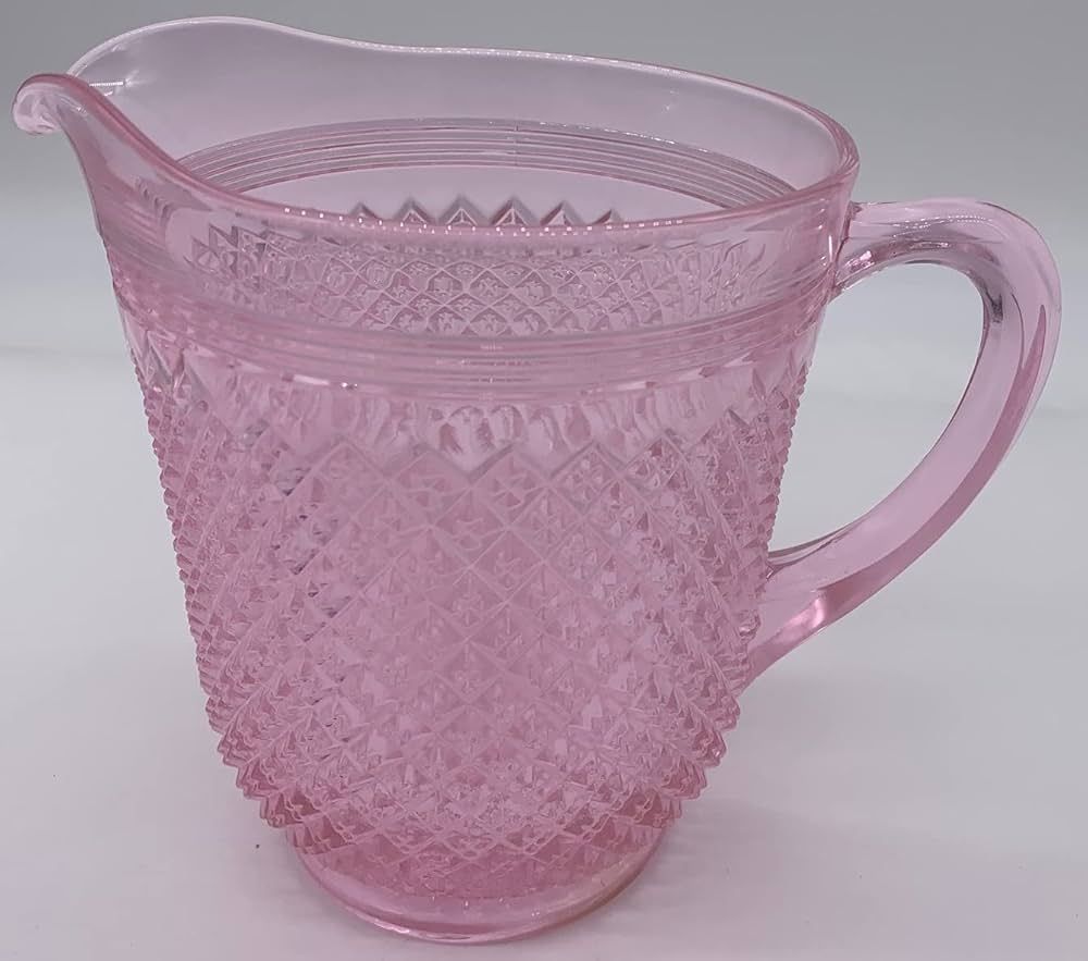 Pitcher - Addison Pattern - Mosser Glass - American Made (Passion Pink) | Amazon (US)