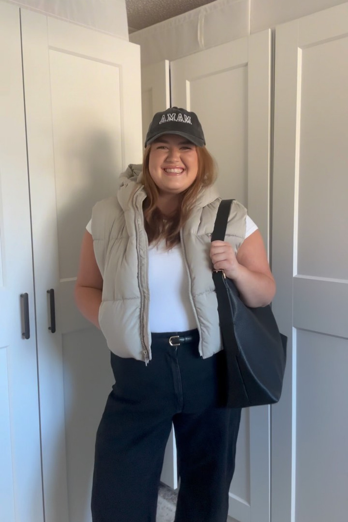 Styling a gilet I bought when I was 17 👀

Do I Style it or Sell it? What do you think? 

I actually LOVED how this outfit came out!!! I wasn’t sure at first especially because I’ve never actually worn it out of the house but I was sick of looking at it in my wardrobe. Now I’m definitely going to be wearing it more often!!!

Your reminder to 
1. Try new clothes/styles on your body… especially if it’s changed size or shape! 
2. Sell things that no longer serve you @vinted for some money to buy something that does! 
3. Pls tell me if it’s a gilet or body warmer?

BAG IS TOTESFORYOUU - will be launching in November ♥️

#getdressedwithme #ltkfashion #midsizestyle #midsizefashion #autumnoutfits #ootd