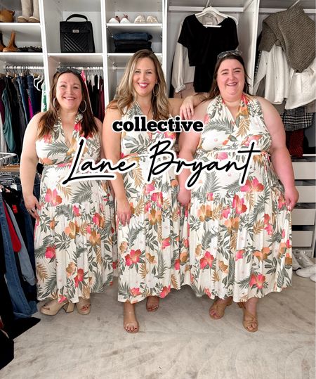 Dresses 40% off! Sharing the pieces from our lane Bryant try on here! We LOVED the cozy crop top and joggers! These dresses are gorgeous and can be worn two ways around the neck! We suggest sizing down. The bust runs generous! Vacation anyone?! 

#LTKcurves #LTKtravel #LTKunder50
