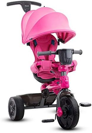 Joovy Tricycoo 4.1 Kid's Tricycle, Push Tricycle, Toddler Trike, Pink | Amazon (US)