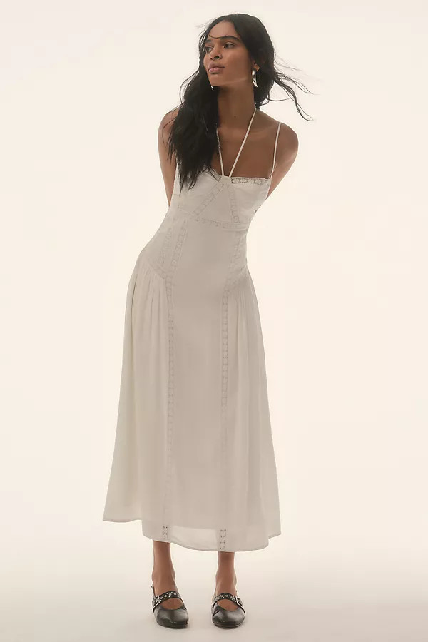 Forever That Girl Sleeveless Lace Midi Dress | Anthropologie (US)