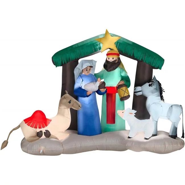 Gemmy Industries 208788 79 in. Airblown Nativity Scene | Walmart (US)