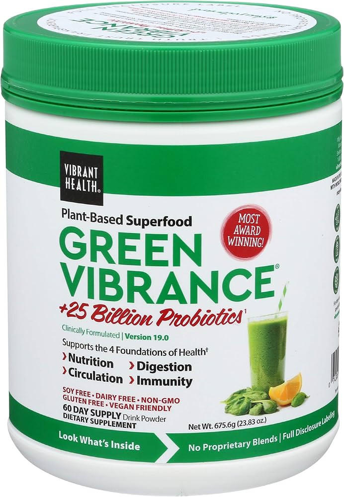 Vibrant Health Green Vibrance Powder, 23.83 OZ | Amazon (US)