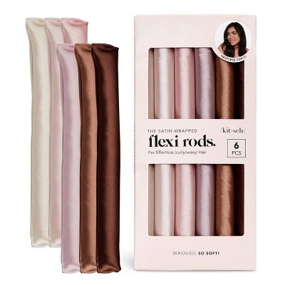Kitsch Flexi Rods Hair Rollers - Rosewood - 6pk | Target