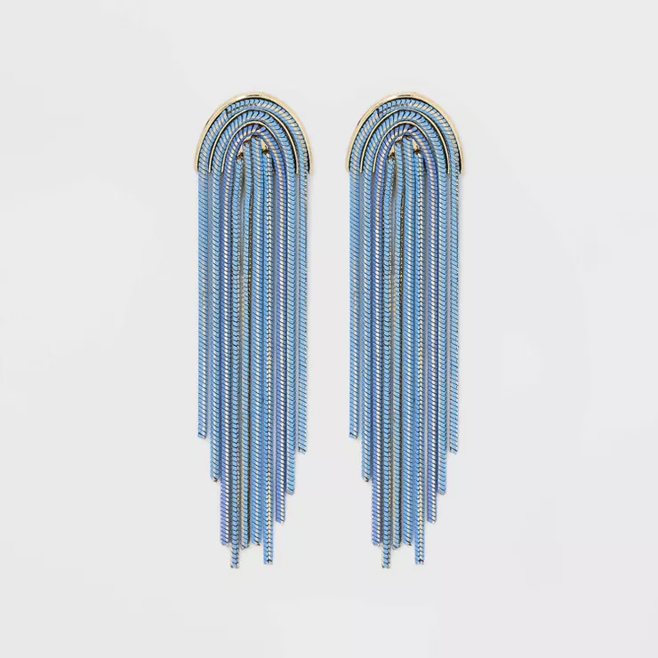SUGARFIX by BaubleBar Chain Fringe Statement Earrings | Target