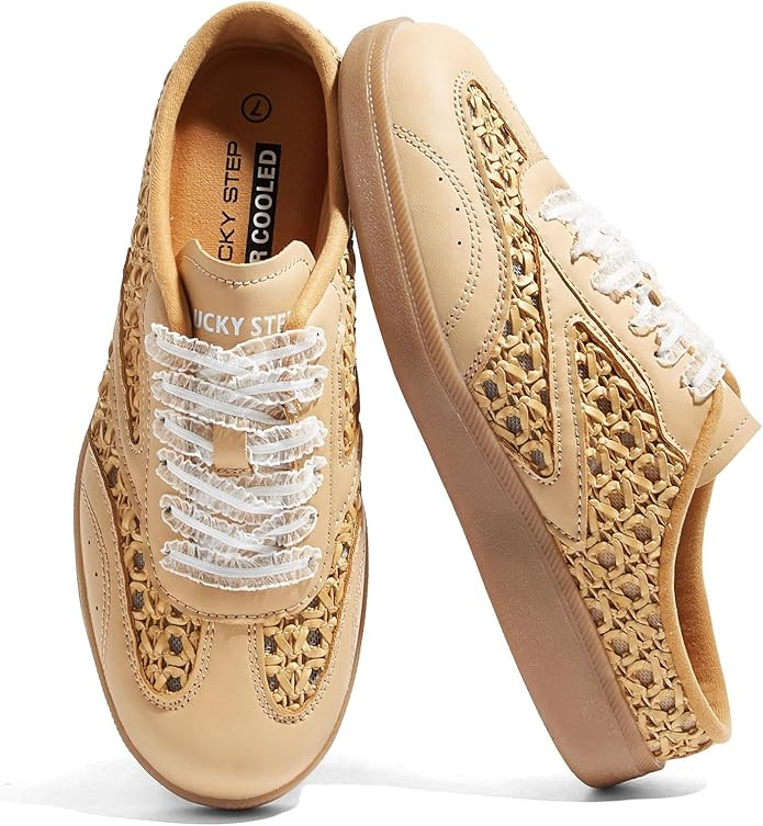 LUCKY STEP Women’s Mule Fashion Sneakers Slip On Backless Walking Shoes Winter Retro Comfy Casu... | Amazon (US)