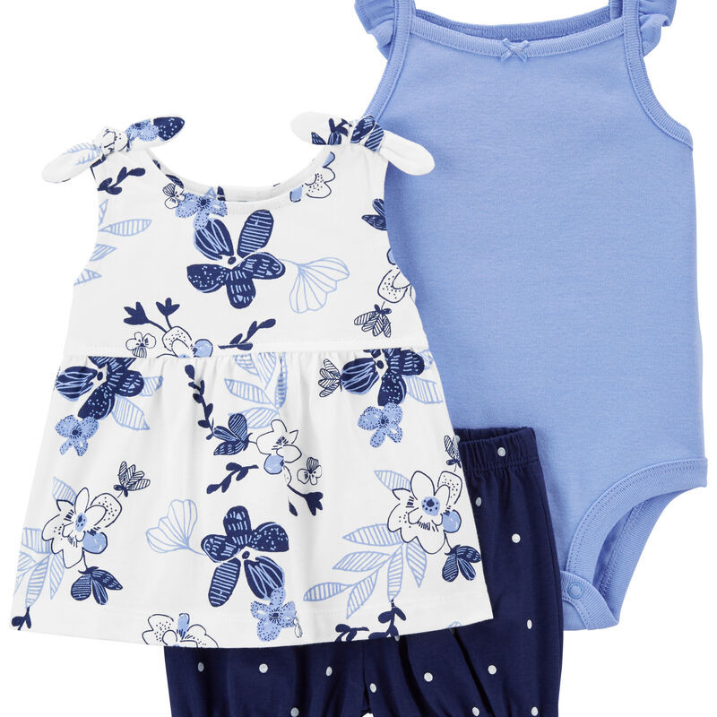 3-Piece Floral Little Short Set | Carter's