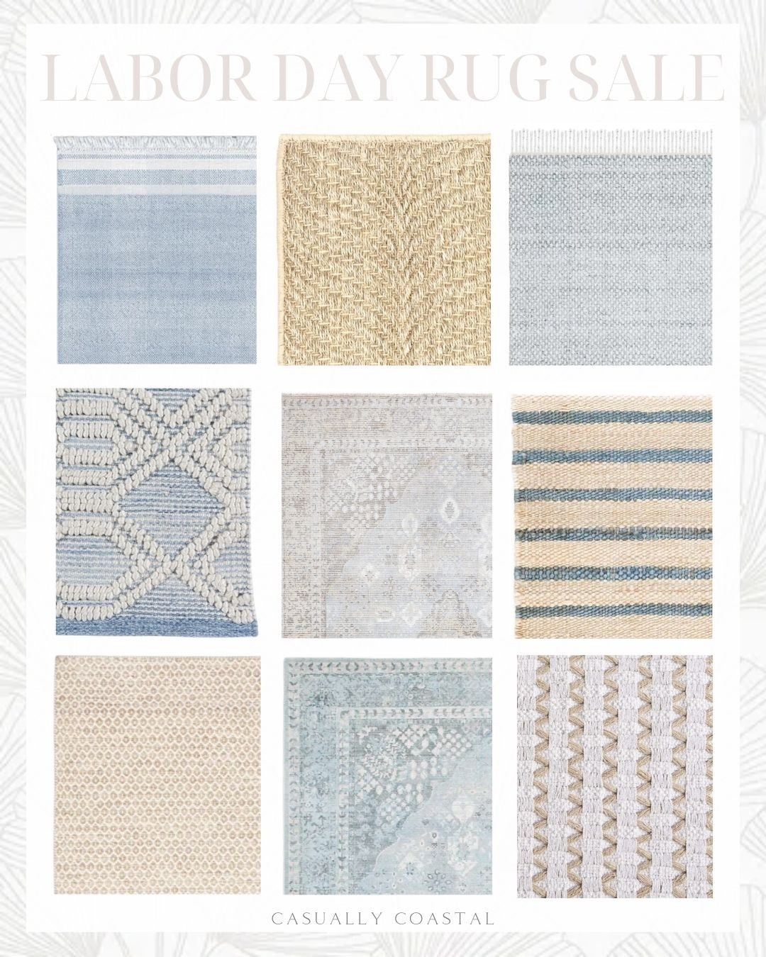 There are so many great Labor Day deals right now at Wayfair, including rugs - some of which are up to 70% off!! Shipping is free on all orders more than $35!

------ 
coastal home decor, coastal style rugs, coastal decor, bedroom rugs, living room rugs, dining room rugs, entryway rugs, blue & white rugs, blue rugs, natural rugs, woven rugs, sisal rugs, wool rugs, oversized rugs, coastal rugs, wayfair rugs, rugs on sale, 10x13 rugs, 9x12 rugs, 8x10 rugs, 5x7 rugs, 3x5 rugs, beach house decor, coastal style rugs, designer looks for less, 5x8 rugs, beach house rugs, lake house rugs, Wayfair labor day sale, dash & albert rugs, neutral rugs, blue & white striped rugs, indoor/outdoor rugs

#LTKHome #LTKSaleAlert #LTKFindsUnder100