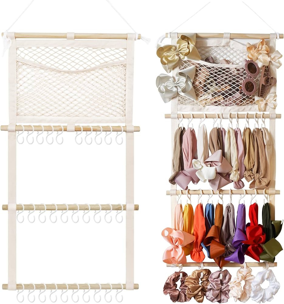 kangaroo Headband Holder Hair Bows Organizer for Baby Girls Large Capacity Bow Holder Hair Access... | Amazon (US)