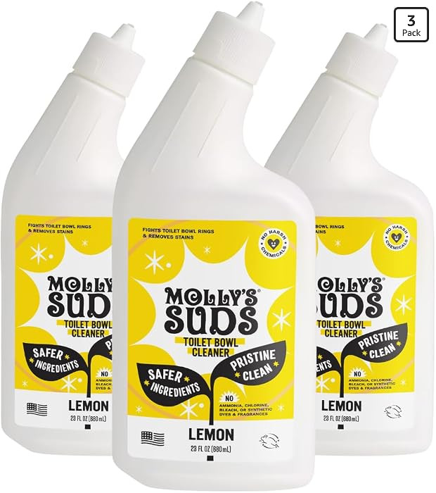 Molly's Suds Toilet Bowl Cleaner (Non-Bleach) | 98% Plant-Based Gel Formula Freshens, Removes Sta... | Amazon (US)
