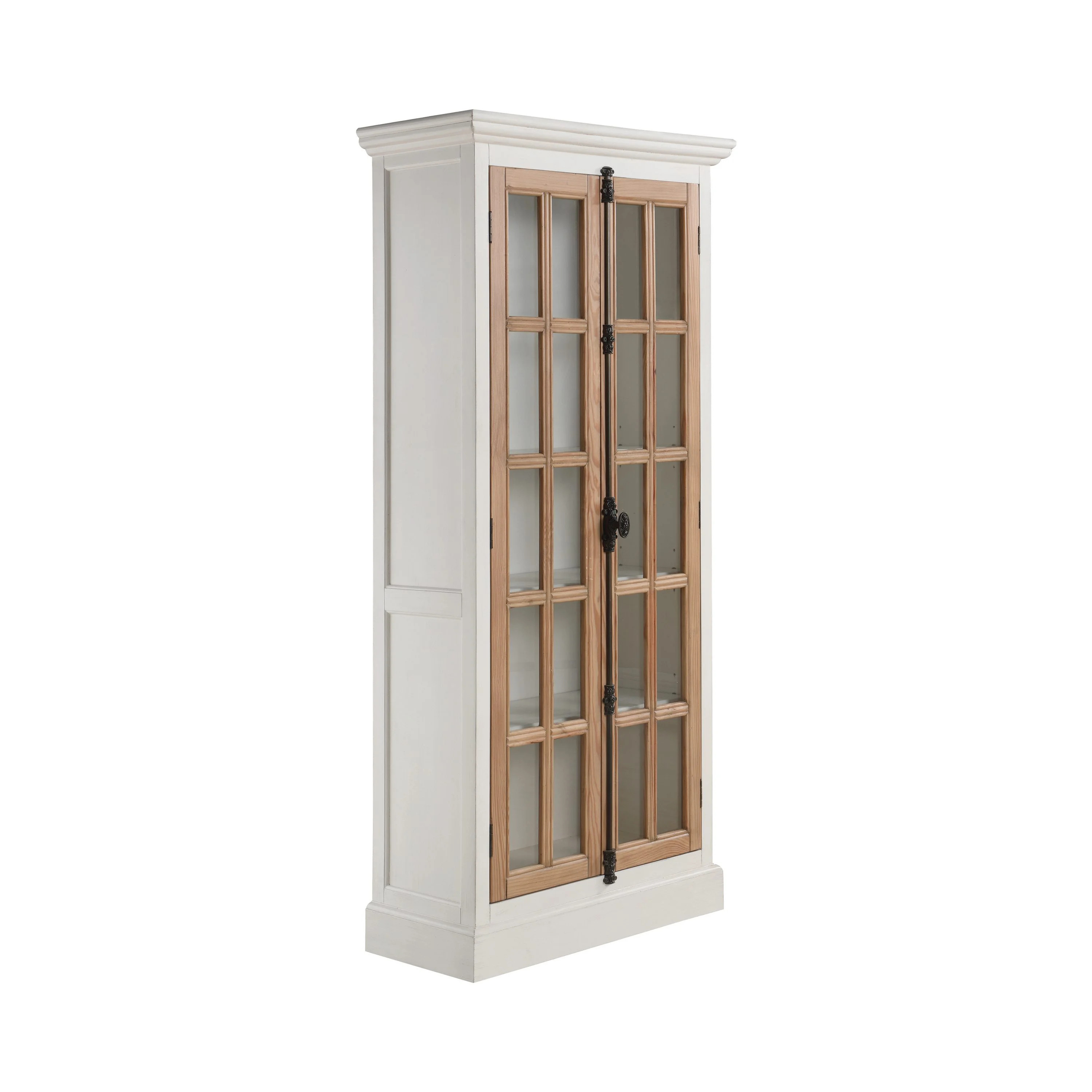 Coaster Tammi 2-door Tall Wood Cabinet Antique White and Brown | Walmart (US)