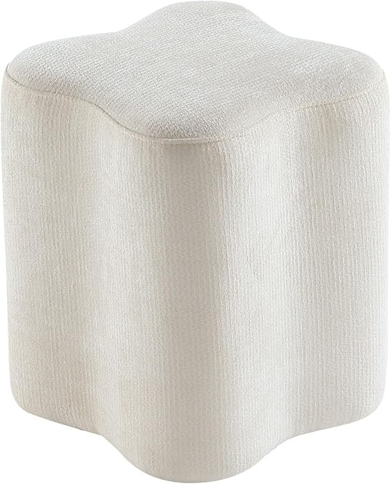 Get Set Style 14.4 Inch Flowers Shaped Ottoman,Modern Chenille Ottoman Vanity Stool for Living Ro... | Amazon (US)