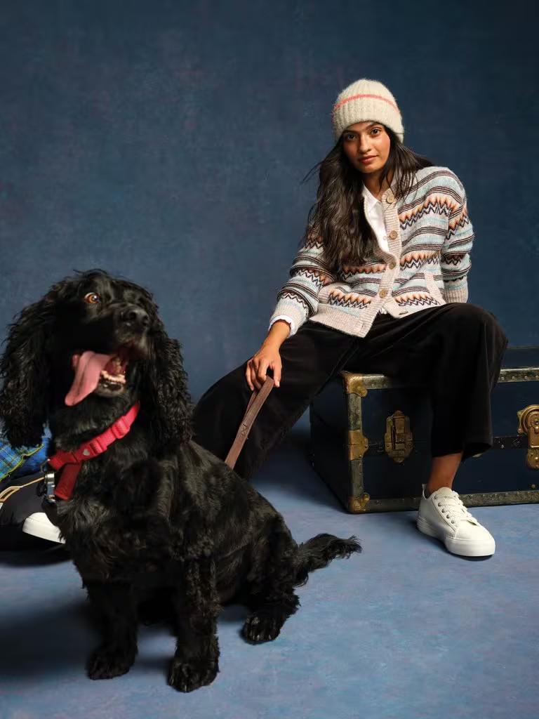 GEORGINA FAIRISLE CARDI in NATURAL MULTI | White Stuff UK