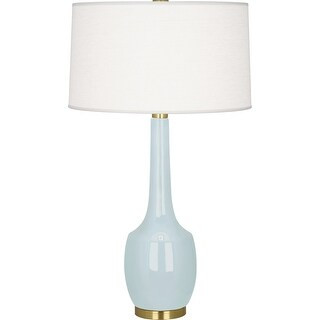 Robert Abbey BB701 One Light Table Lamp Delilah Baby Blue Glazed Ceram - Exact Size | Bed Bath & Beyond