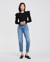 Luxe Vintage Trapunto Seam Jean In Adelphi | 7 For All Mankind