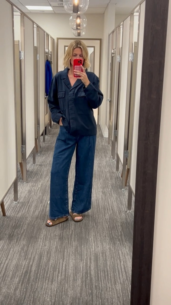 Love a chore jacket 10/10 

I’m wearing a medium - could go a little more oversized here 💙 denim on denim 

NSale 

#LTKSaleAlert #LTKSummerSales #LTKxNSale