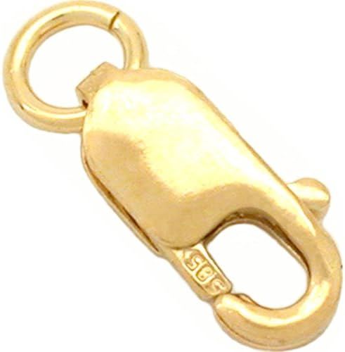 One 14K Solid Yellow Gold Jewelry Lobster Clasp 8x3mm | Amazon (US)