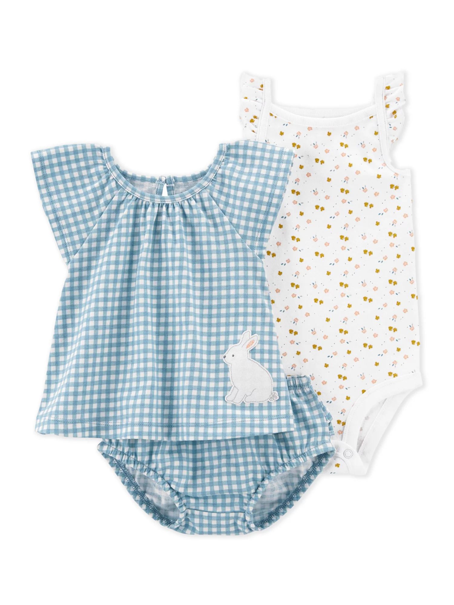 Carter's Child of Mine Baby Girl Easter Outfit Set, 3-Piece, Sizes 0-24M | Walmart (US)