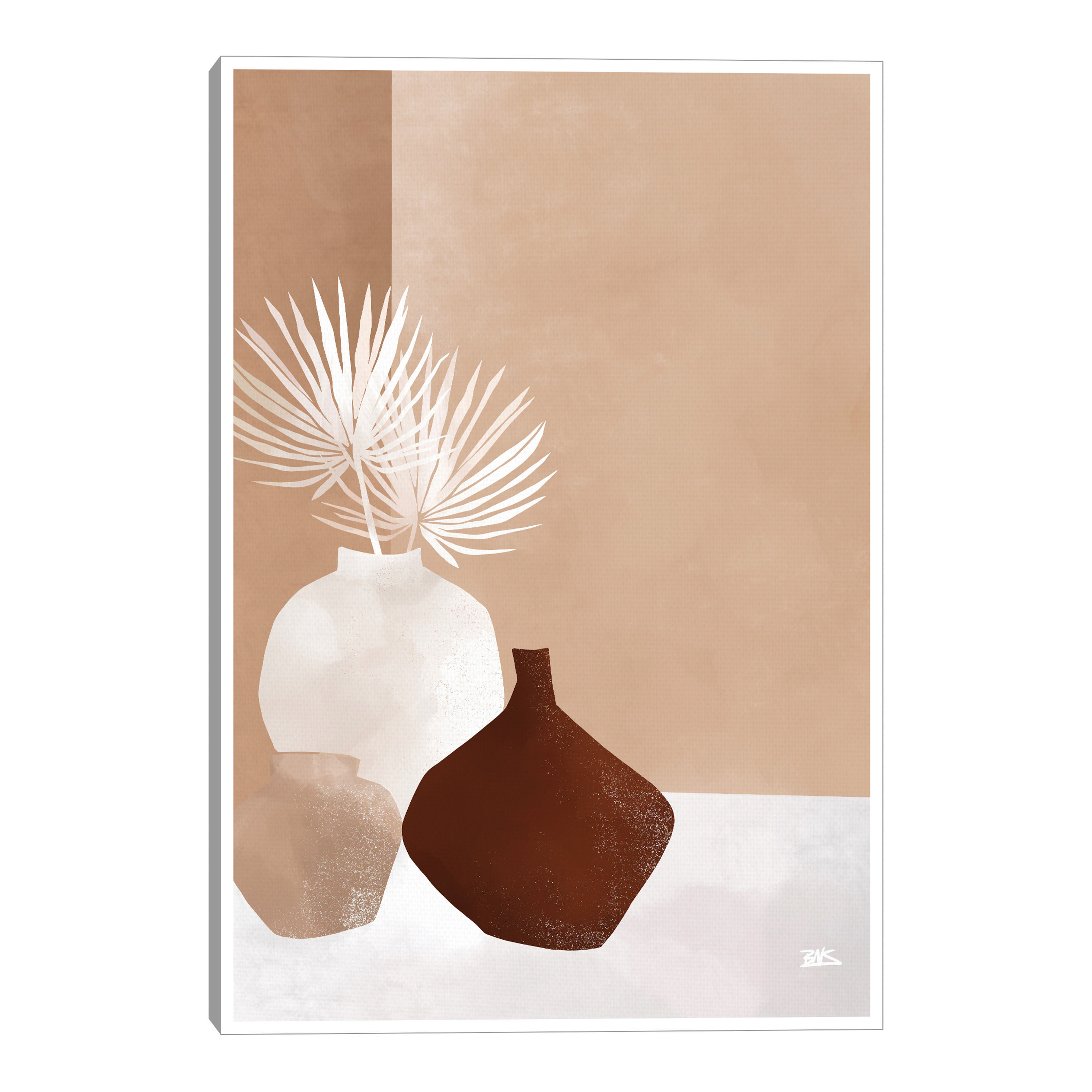 Palmettos & Pots By Bria Nicole Framed Canvas Wall Art | World Market
