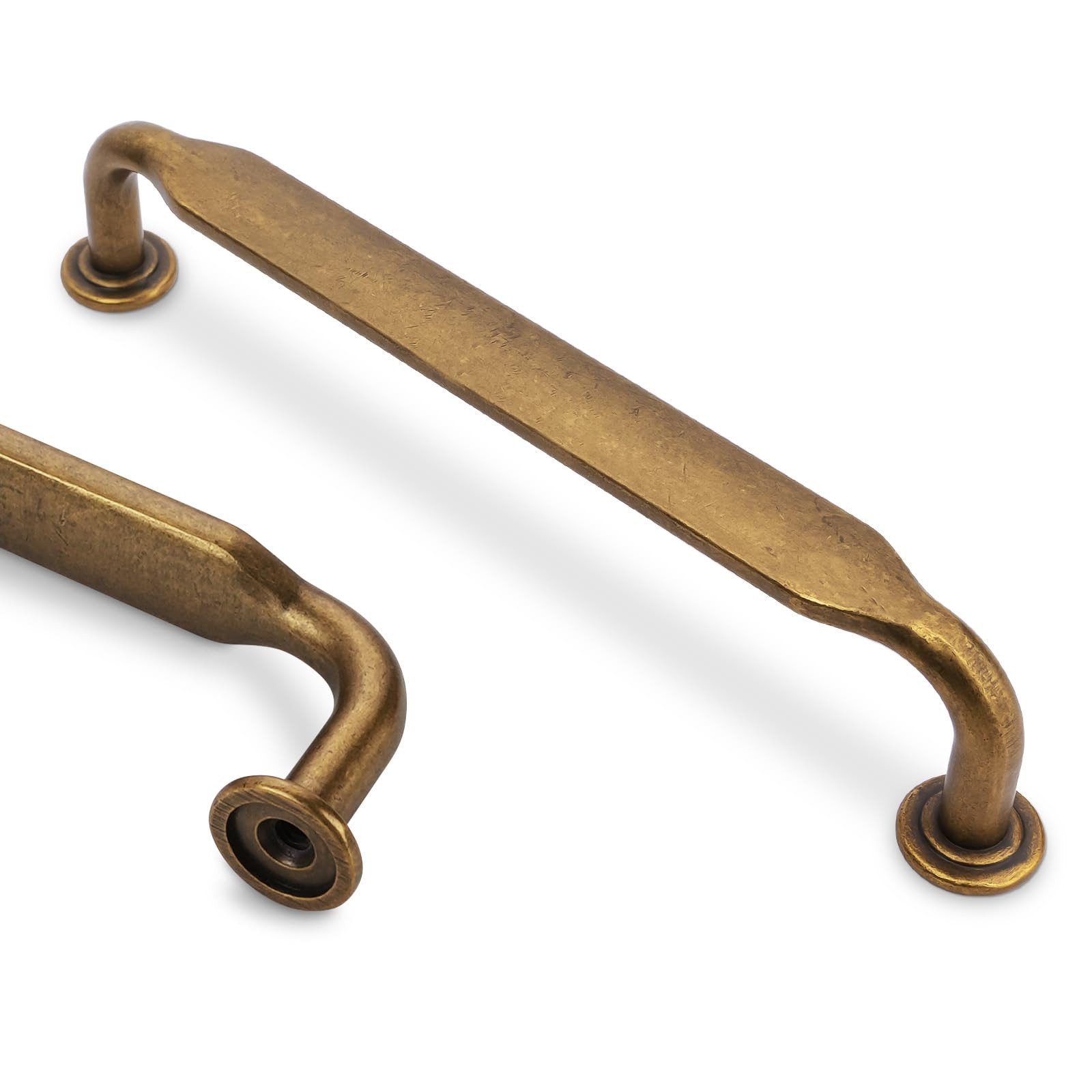 10 Pack 5 Inch Cabinet Pulls Antique Brass Kitchen Cabinet Handles Zinc Alloy Drawer Pulls Solid Cabinet Hardware | Amazon (US)
