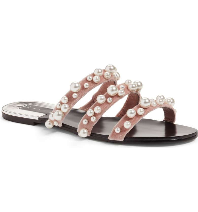 Stunner Embellished Strappy Slide Sandal | Nordstrom