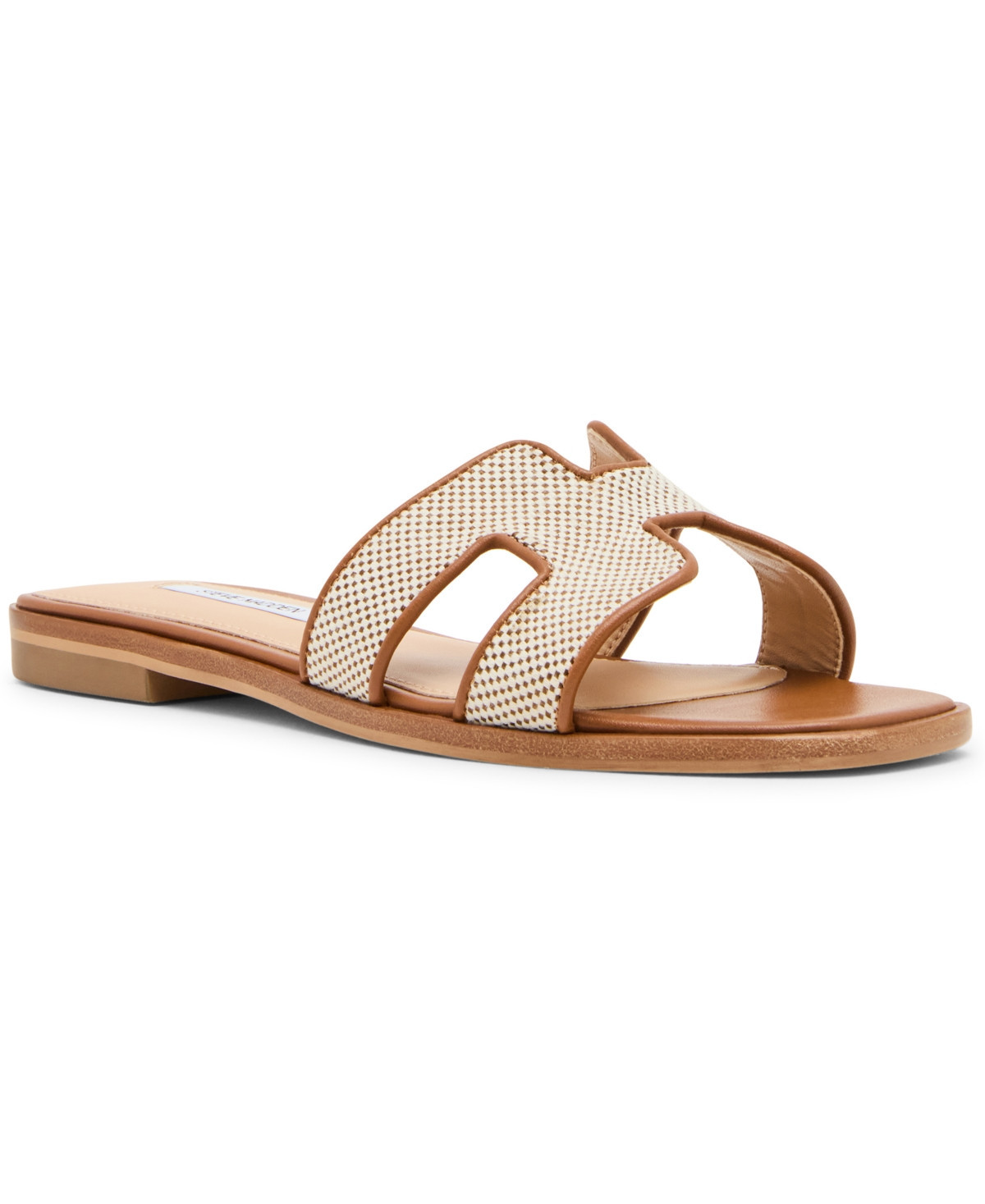 Steve Madden Women's Hadyn Slide Sandals - Linen/Cognac | Macy's