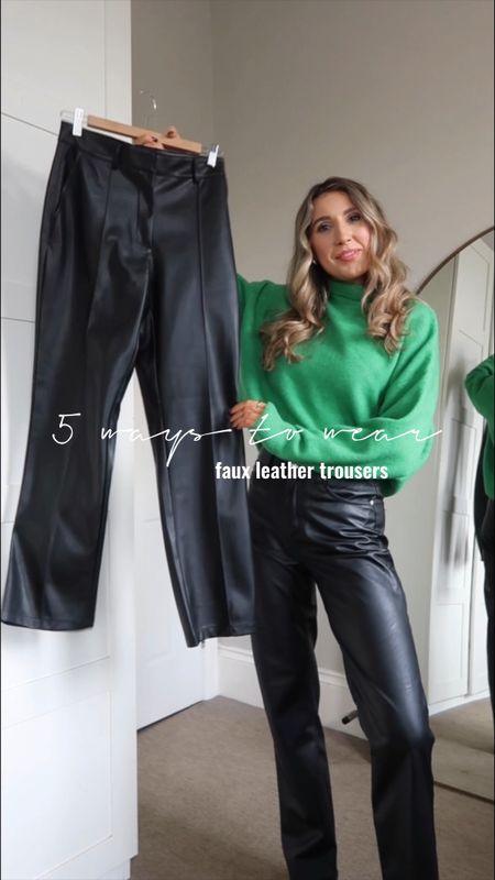 5 ways to wear faux leather trousers for autumn and winter 🖤 

Faux leather trousers 
Leather trousers 
Leather pants 
Vegan leather trousers 
Autumn trends 
Winter outfits 

#LTKstyletip #LTKunder100 #LTKeurope