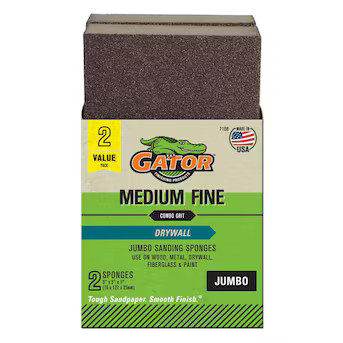 Gator Multi-grade Pack Grit Sanding Sponge 2.93-in x 1-in (2-Pack) | Lowe's