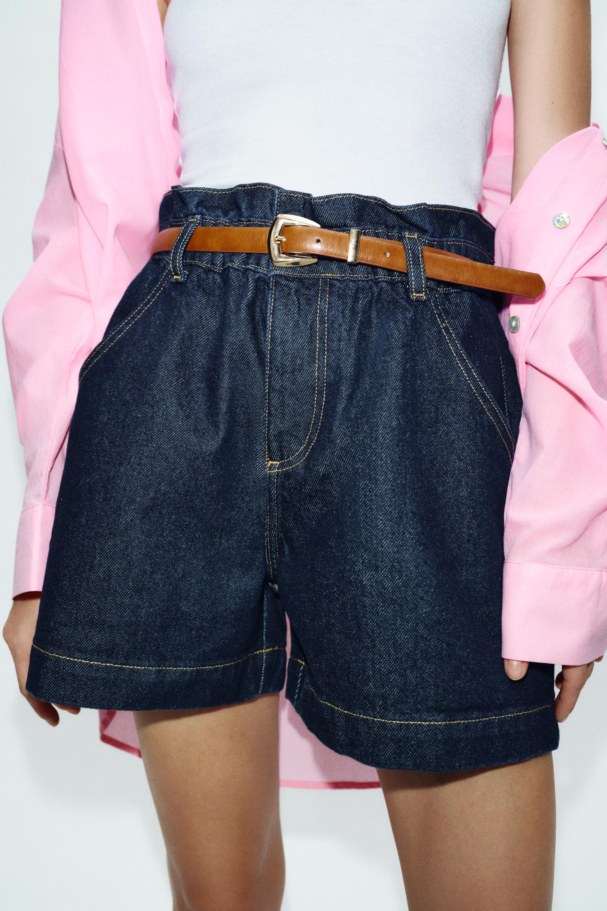 BELTED BAGGY SHORTS | Zara US