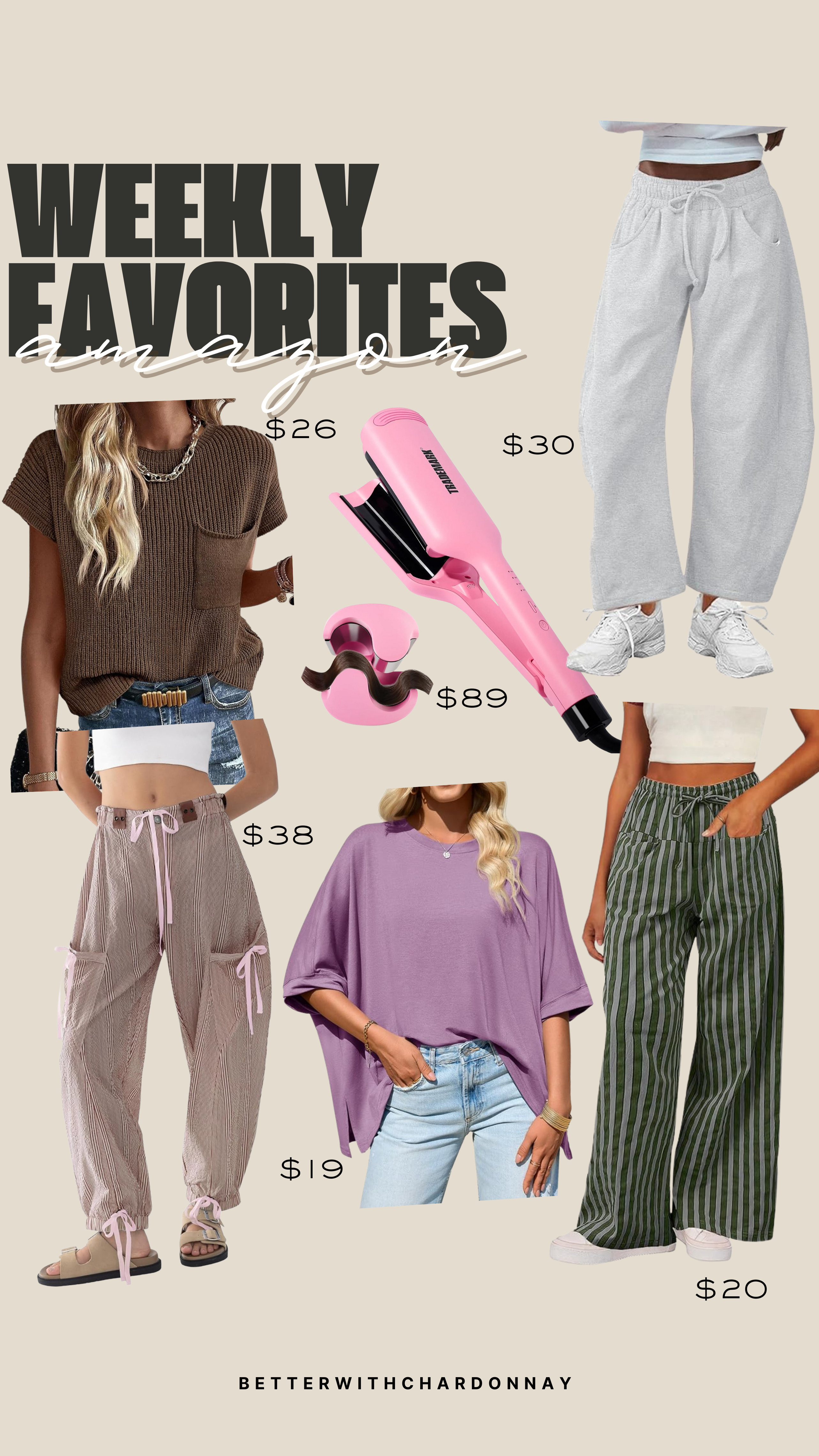 amazon weekly favorites!

amazon finds, amazon fashion, amazon pants, summer style, sweatpants, curler 

 #LTKSeasonal #LTKFindsUnder100 #LTKStyleTip