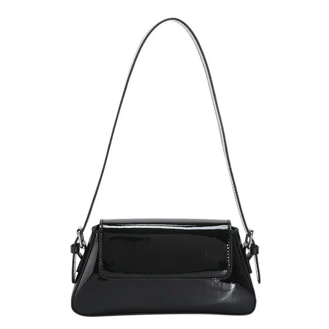 Hobo Bags Handle for Women Tote Bag Fashion PU Leather Small Handbag-Black | Walmart (US)
