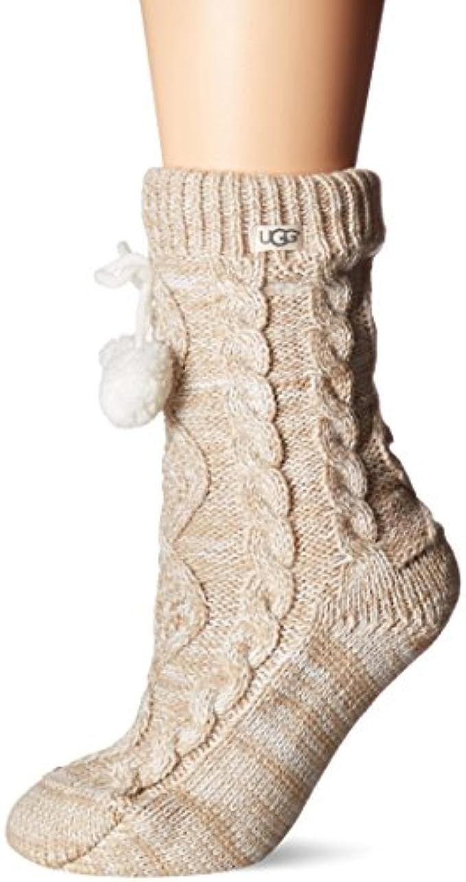 UGG Pom Fleece Lined Crew Sock | Amazon (US)