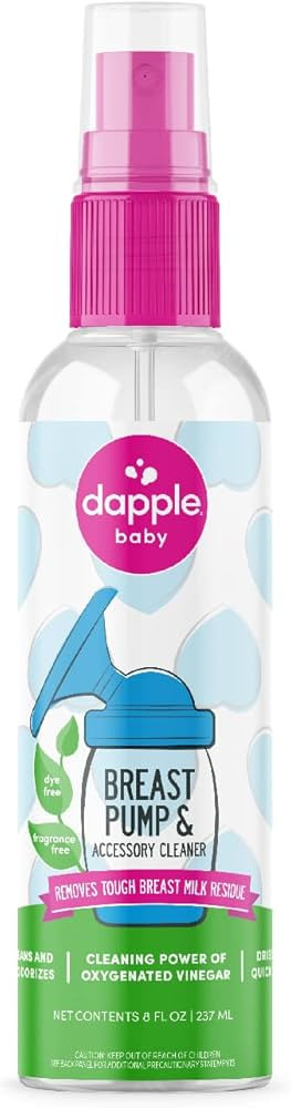 dapple Breast Pump Cleaner Spray Baby, 8 Fl Oz Bottle, Unscented, Plant Based & Hypoallergenic - ... | Amazon (US)