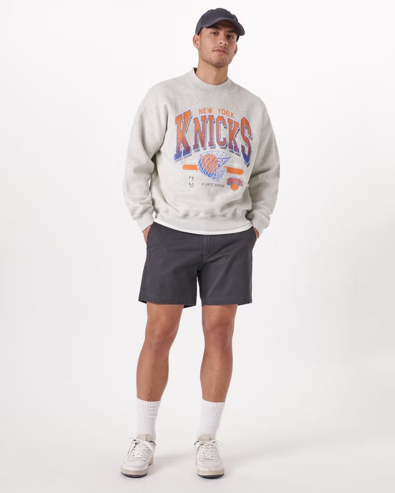 New York Knicks Crew Sweatshirt | Abercrombie & Fitch (US)