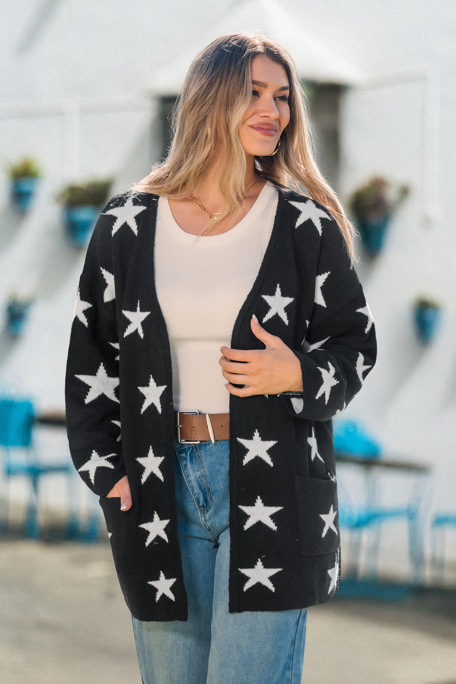 Caroline Star Cardigan - S | Cupshe US