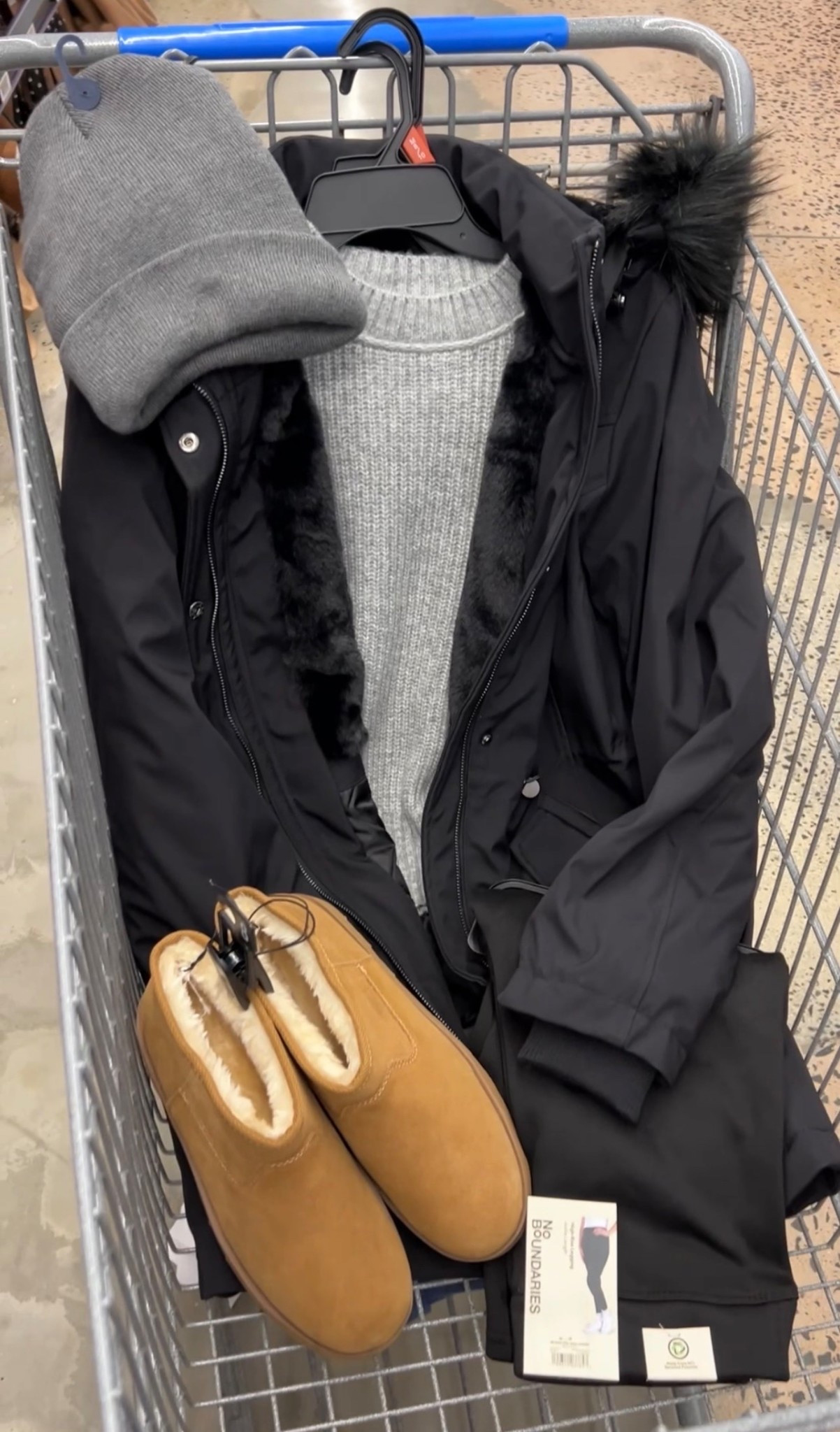 Walmart winter outfit with this shaker stitch sweater and warm parka coat! These coats are warm and well made. Mine have lasted years. I went up one size to a medium for a relaxed fit and so I could layer with sweaters. #walmartfashion 

#LTKOver40 #LTKFindsUnder100