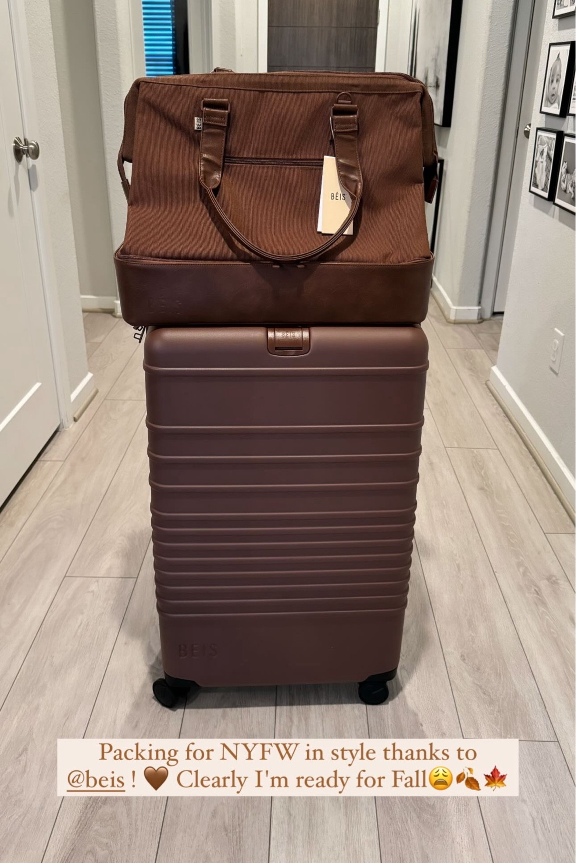 Traveling in style! Love how spacious this combo is! Beis is the Beyonce of luggage! They have several different colors, with the matching carry-on, medium size suitcase, and weekender bag! 

#LTKTravel #LTKCon #LTKNYFW