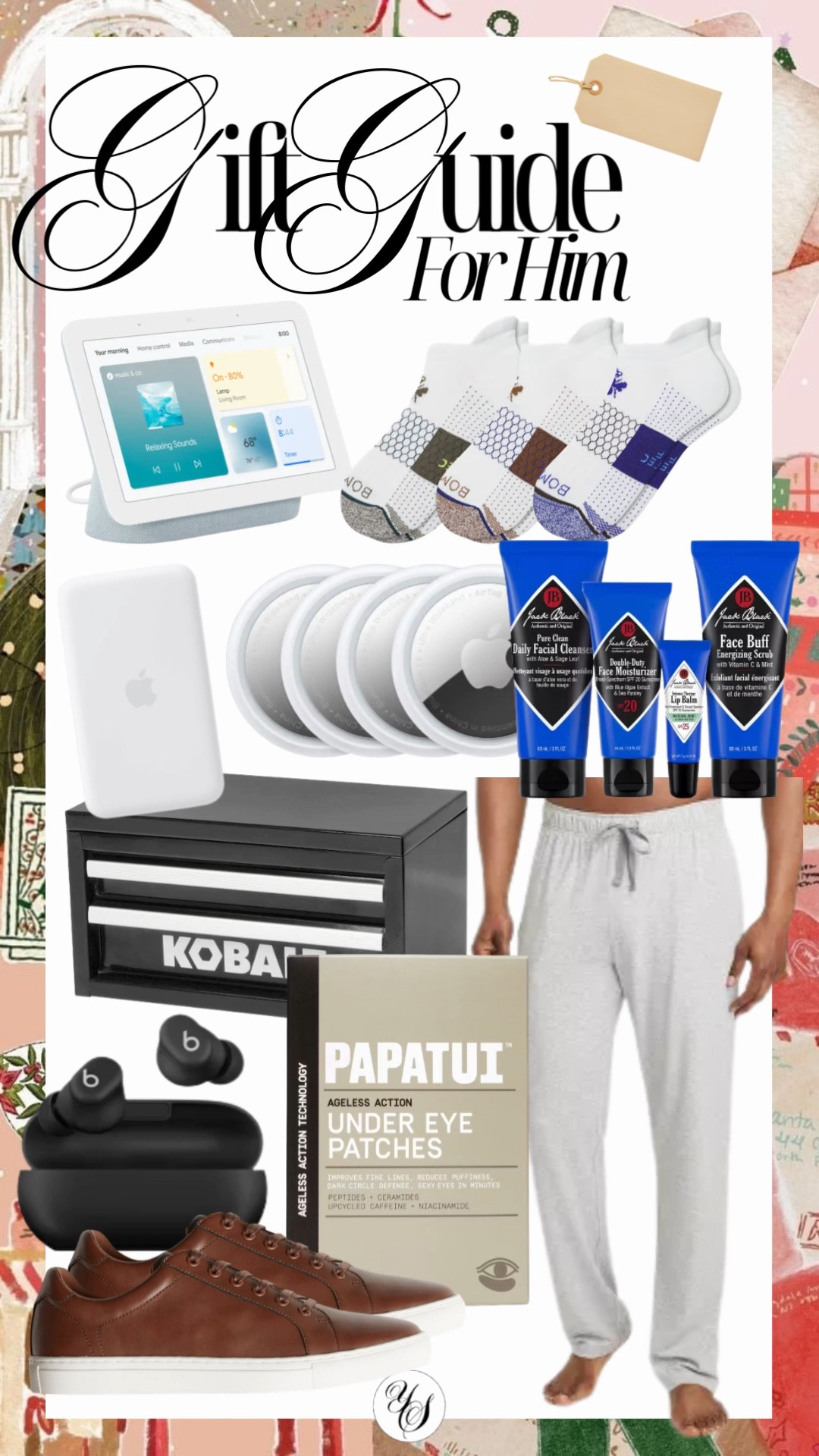 Gifts for men under $100!! 



holiday, seasonal, Christmas gifts, gift ideas, gift guide, gifts for men, AirTag, working tools, men’s pjs, beats, earphones, work trip, skincare, bombas, gifts for him, gifts for dad, gifts for husband, style, best sellers, stocking stufferss

#LTKselfcare #LTKMens #LTKGiftGuide
