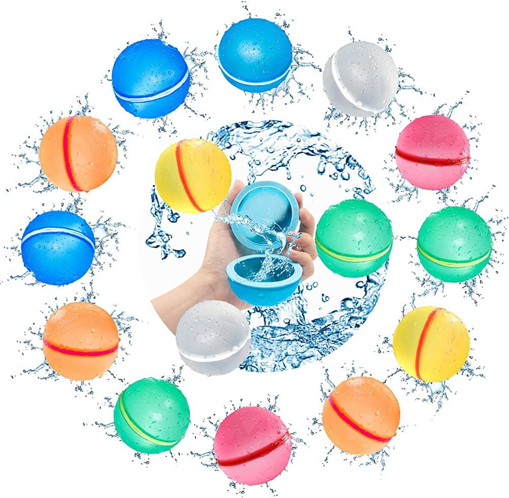 SOPPYCID Water Balloons Reusable, Summer Water Balls for Boys and Girls, Easy to Fill, Fun For Ki... | Amazon (US)