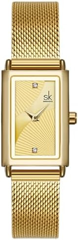 MASTOP Rectangular Women's Watch Gold Small Signature Square Watches for Women Vintage Bracelet D... | Amazon (US)