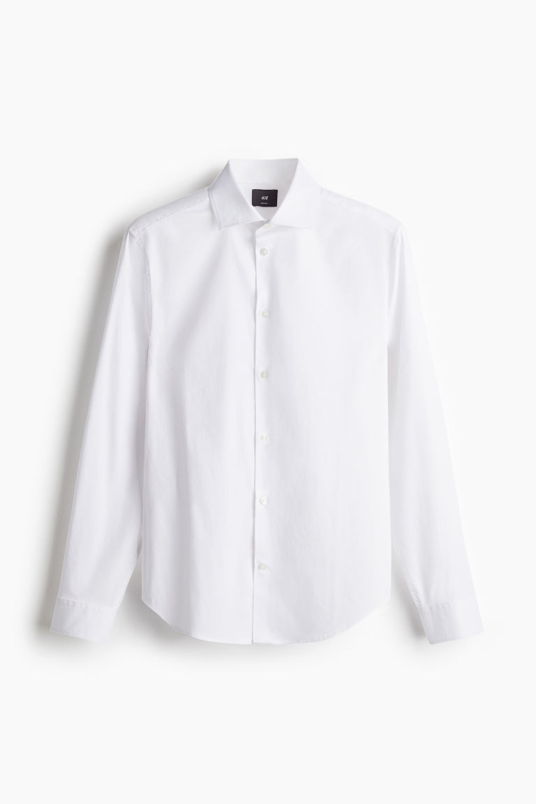H & M - Slim Fit Shirt - White | H&M (UK, MY, IN, SG, PH, TW, HK)