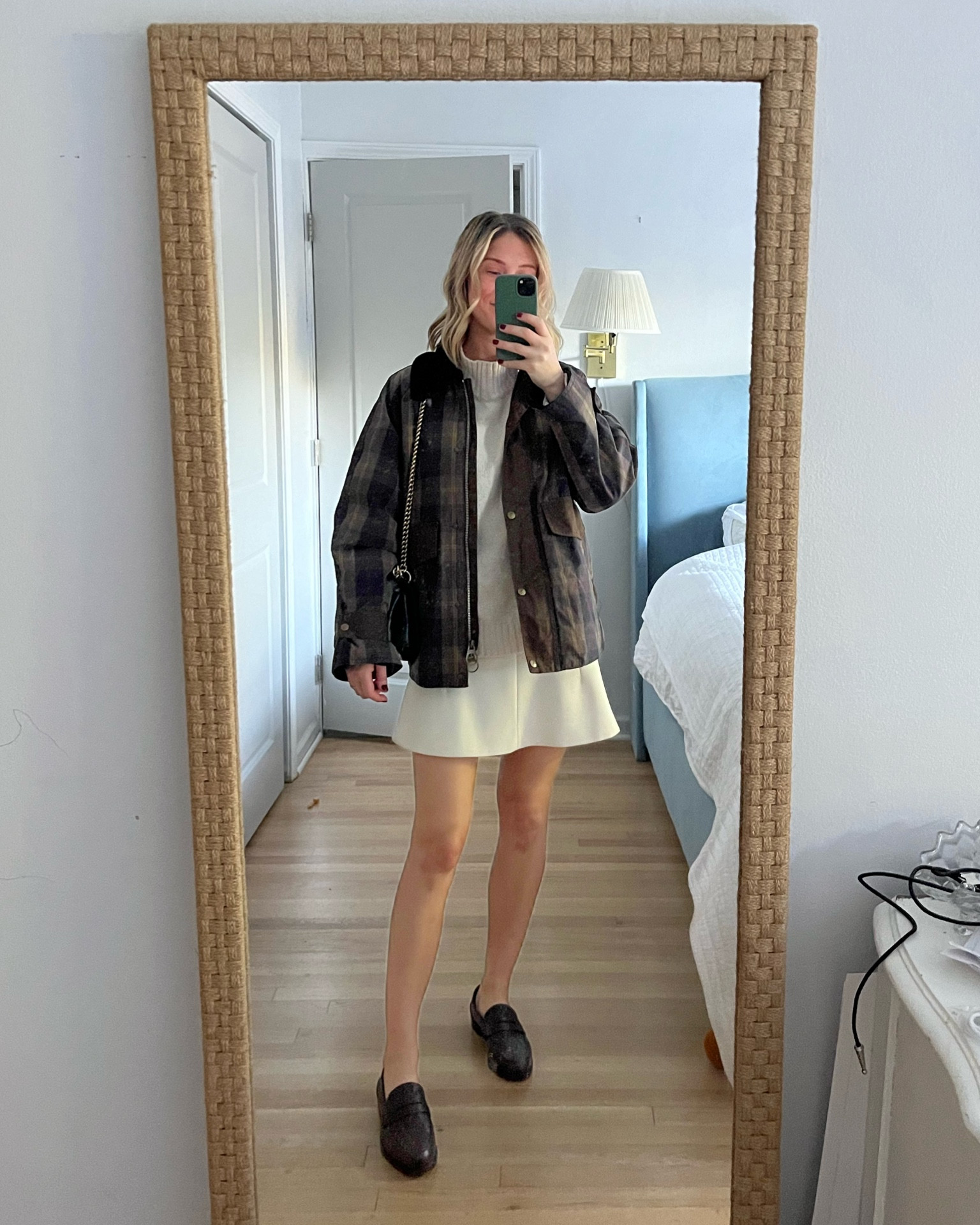 An outfit I’ll repeating all Fall! White sweater, white skirt, new brown woven loafers, and barn jacket! 

#LTKShoeCrush #LTKStyleTip #LTKSeasonal