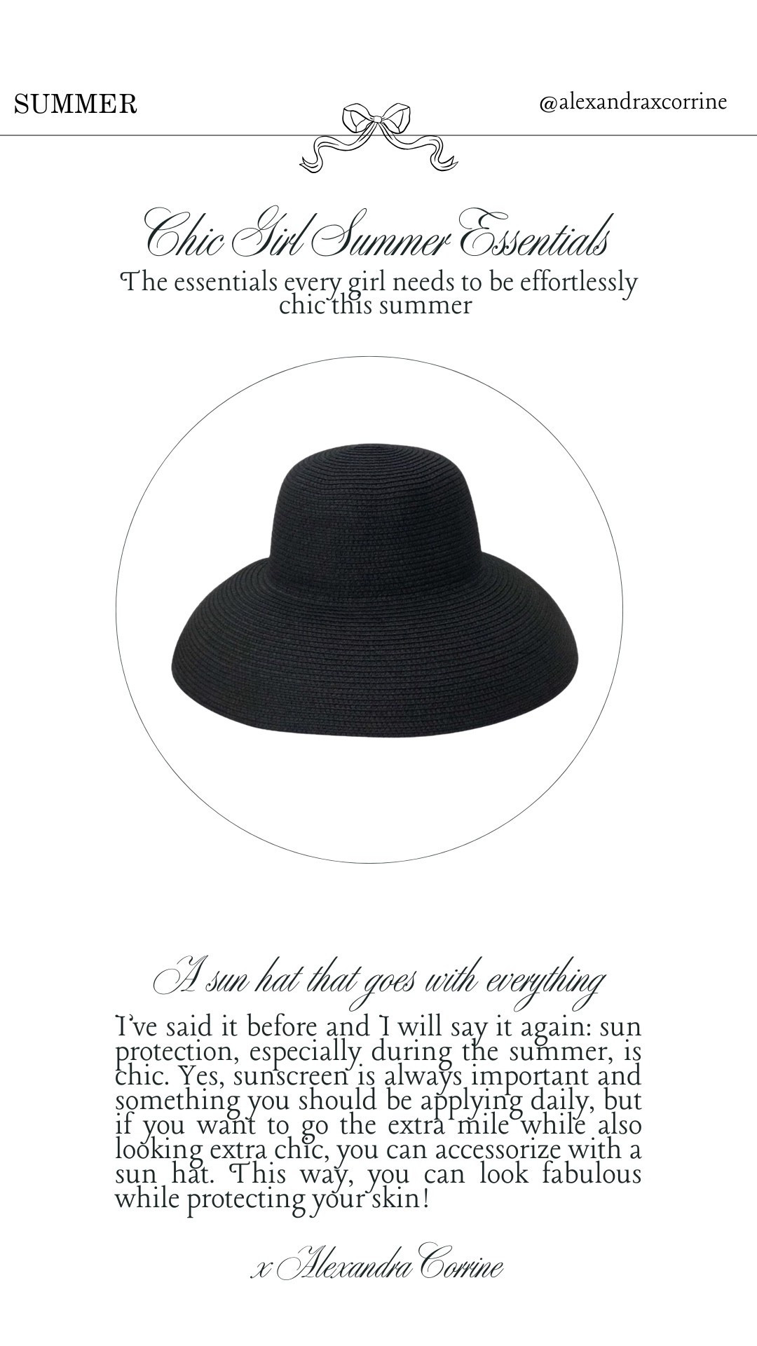Chic girl summer essentials 🥂 The essentials every girl needs to be effortlessly chic this summer 🦪

Summer accessories, chic summer style, summer fashion, classic elegant style, Meredith Blake aesthetic, sun hat

#LTKSeasonal