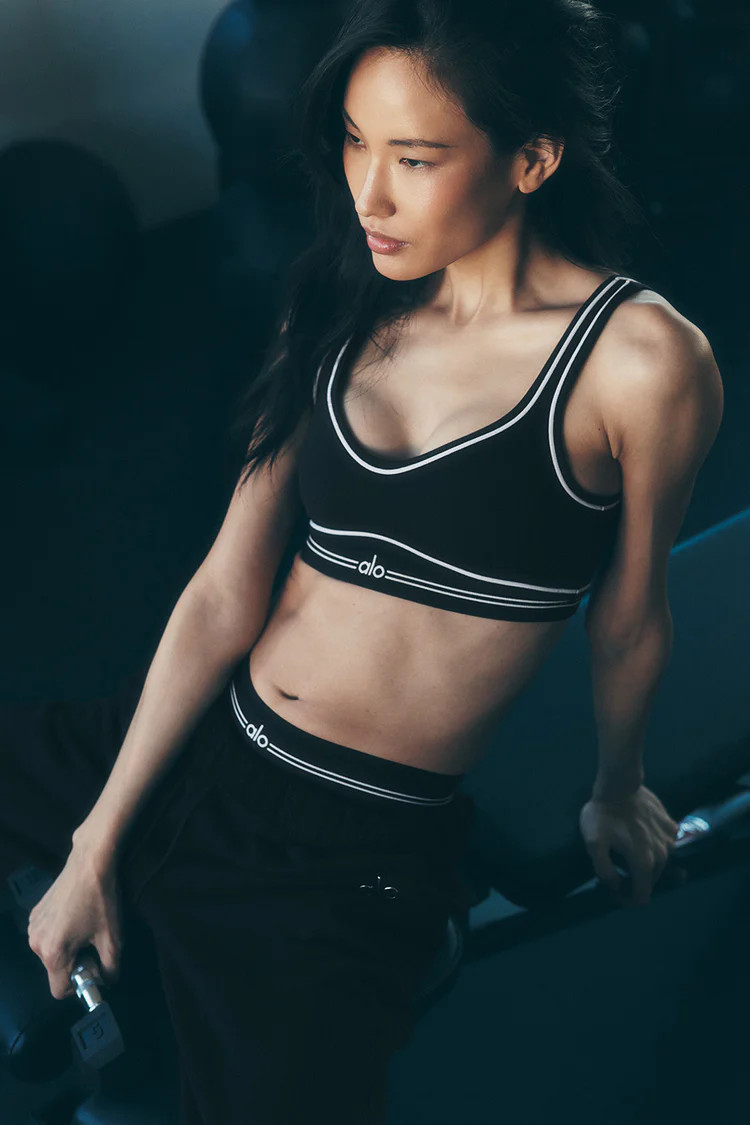 Airbrush Heart Throb Bra | Alo Yoga (US)