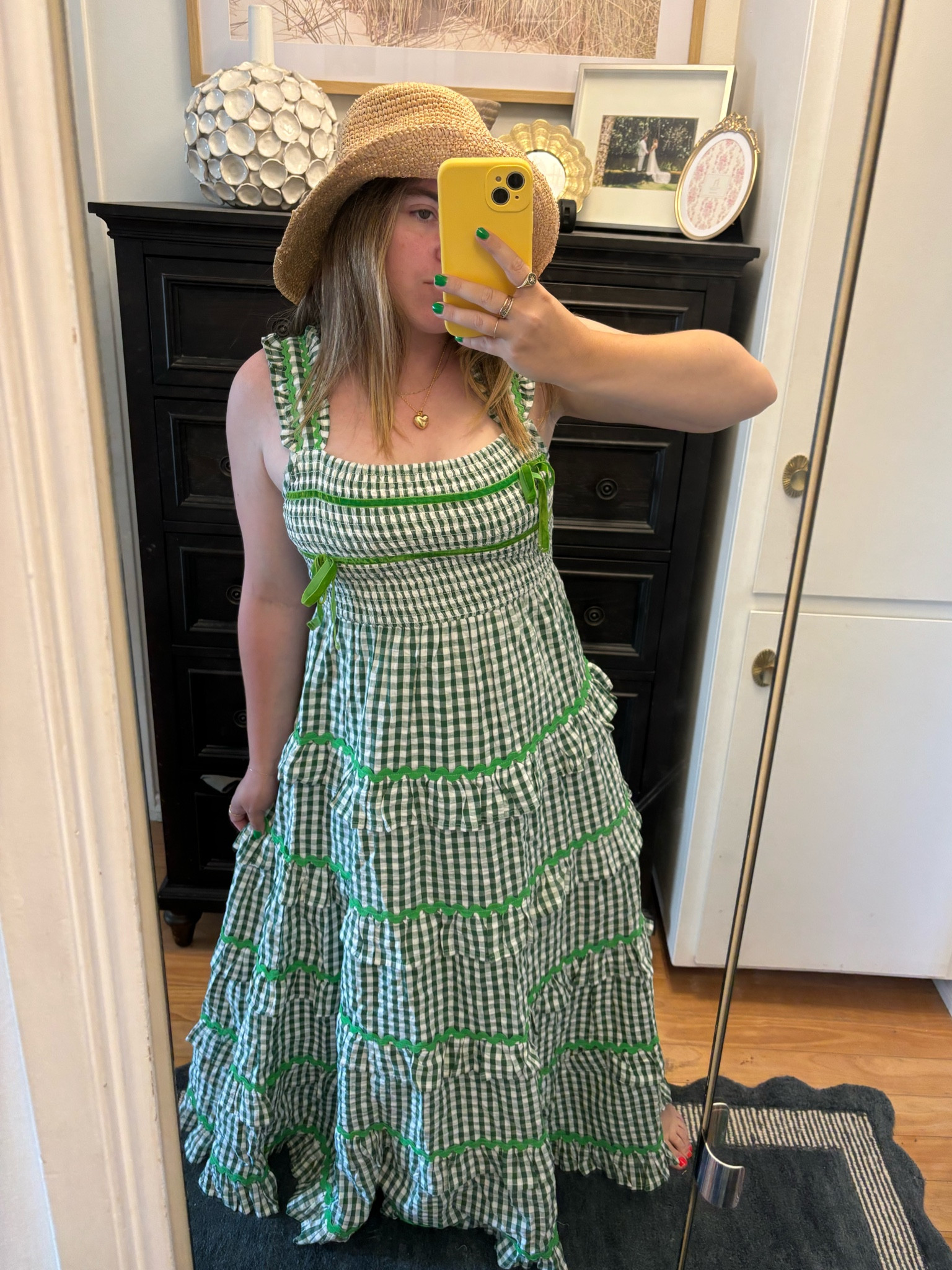 Gingham summer dress